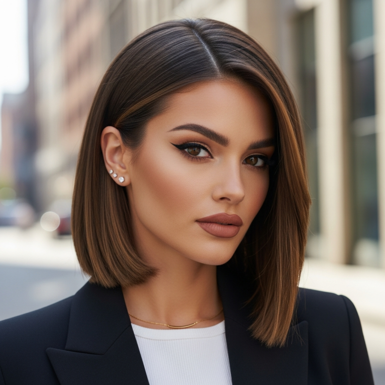9 Shoulder Length Hairstyles for Women Over 40 That Look Chic and Modern